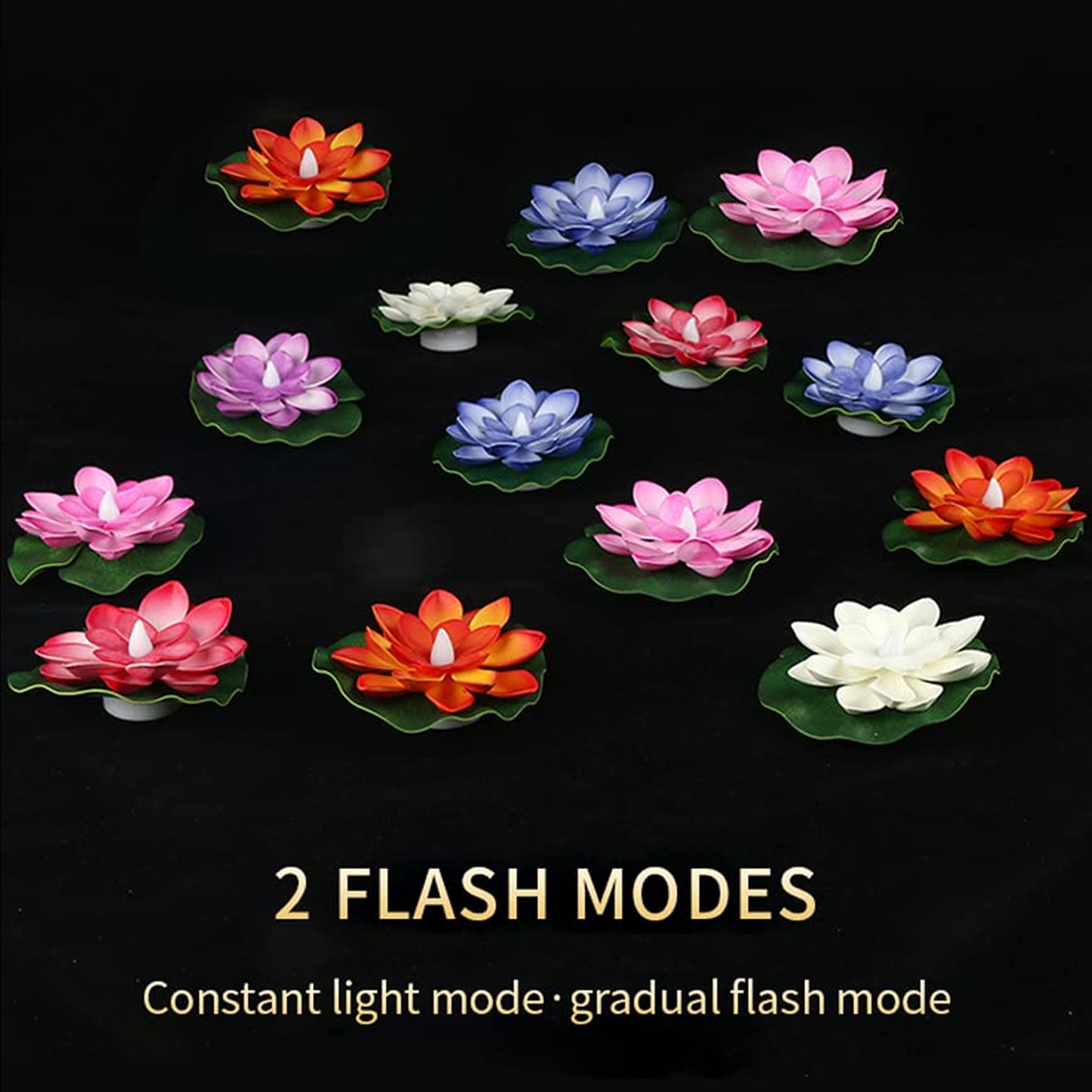 Water Floating Smokeless Candles Lotus Flowers Sensor Led Tealight