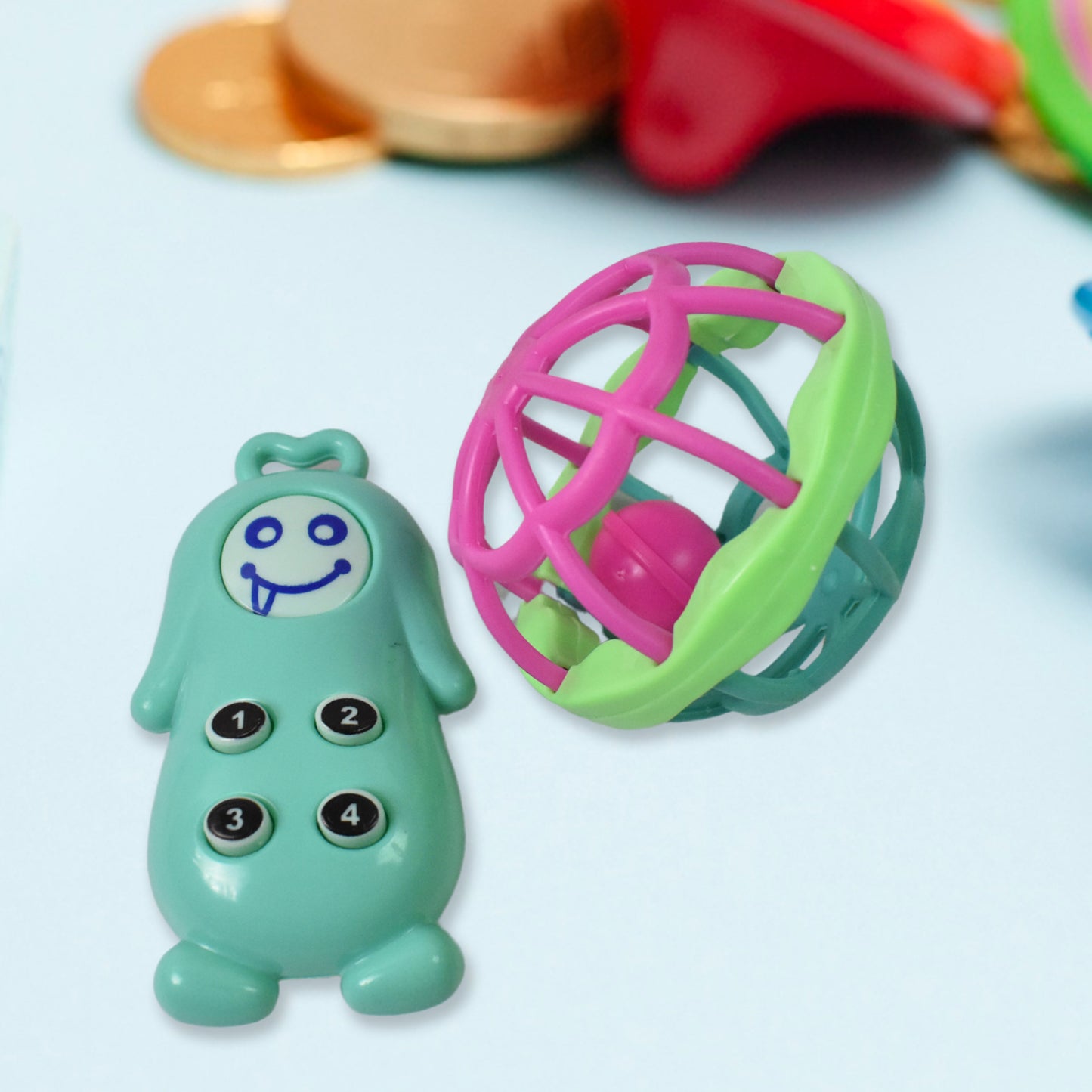 Kinder Baby Rattles Teethers (8 Pcs Set)