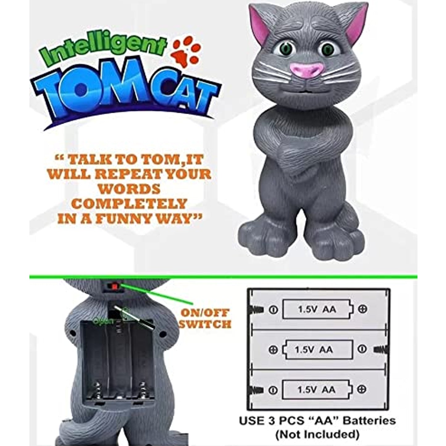 Talking Mimicry Touching Tom Cat