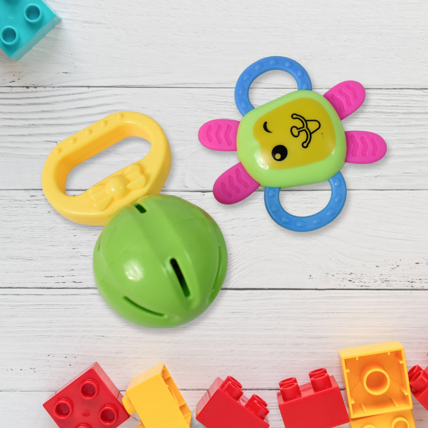 Kinder Baby Rattles Teethers (8 Pcs Set)