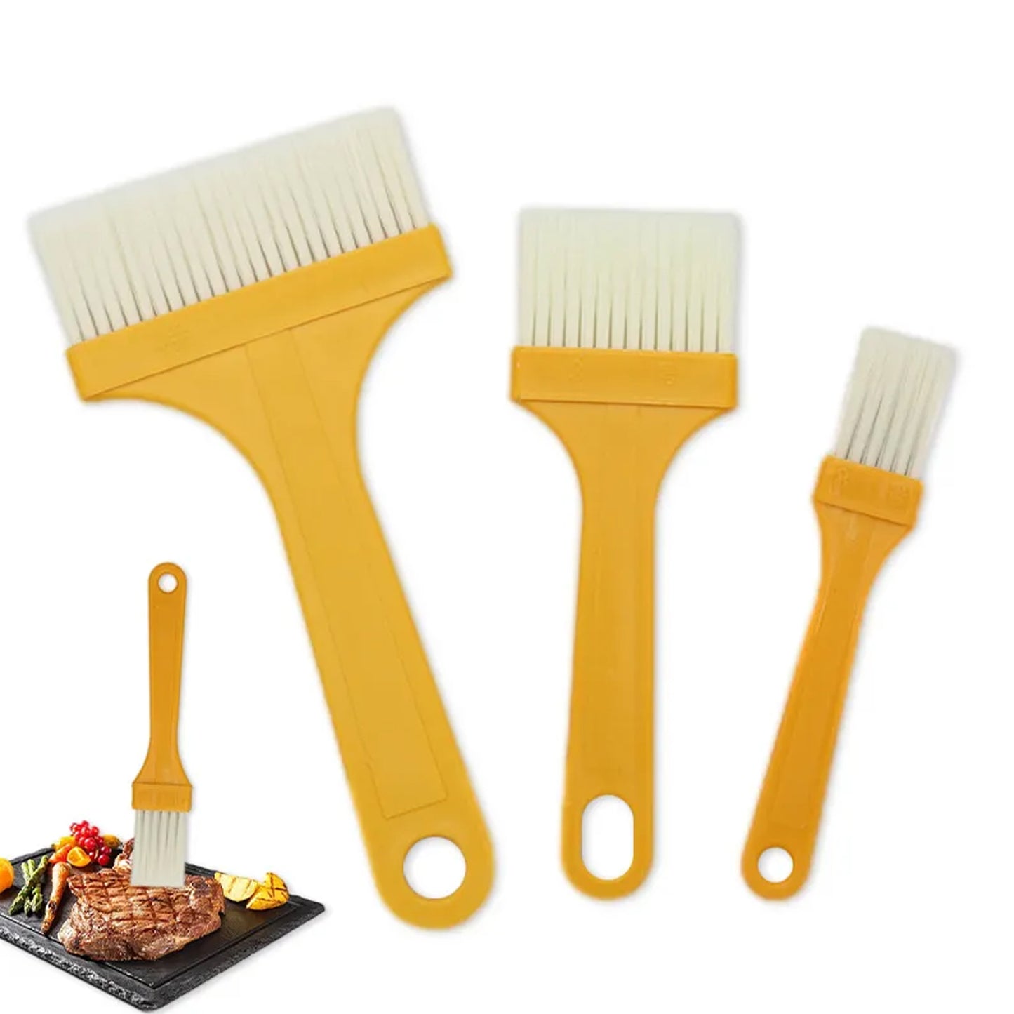 Multifunction Basting Brush Barbecue For Cooking Pastry (3 Pcs Set)