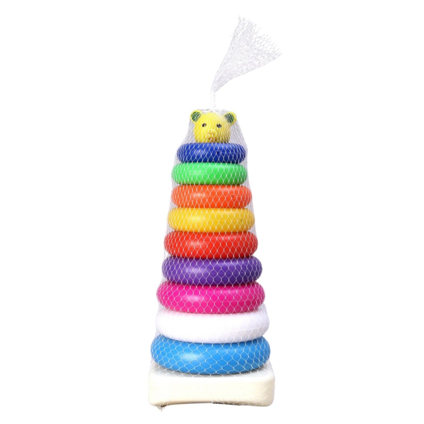 Plastic Baby Kids Teddy Stacking Ring Jumbo Stack Up Educational Toy ( 9pc )