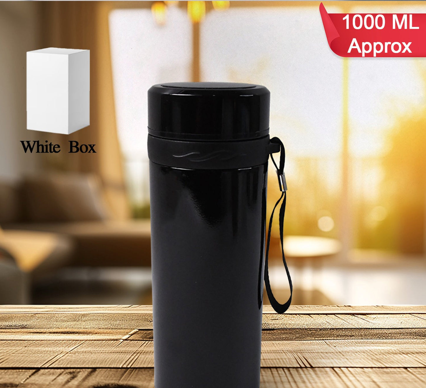 Stainless Steel Vacuum Thermos Flask Bottle (1000ml Approx 1 Pc)