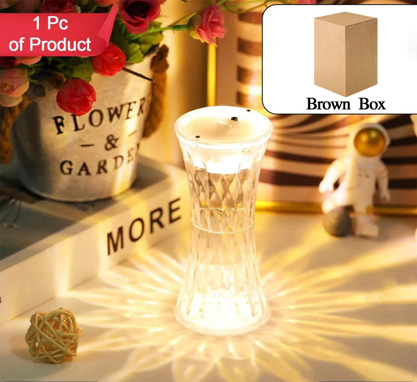 Crystal Lamp Universal Night Light (12pc Moq)