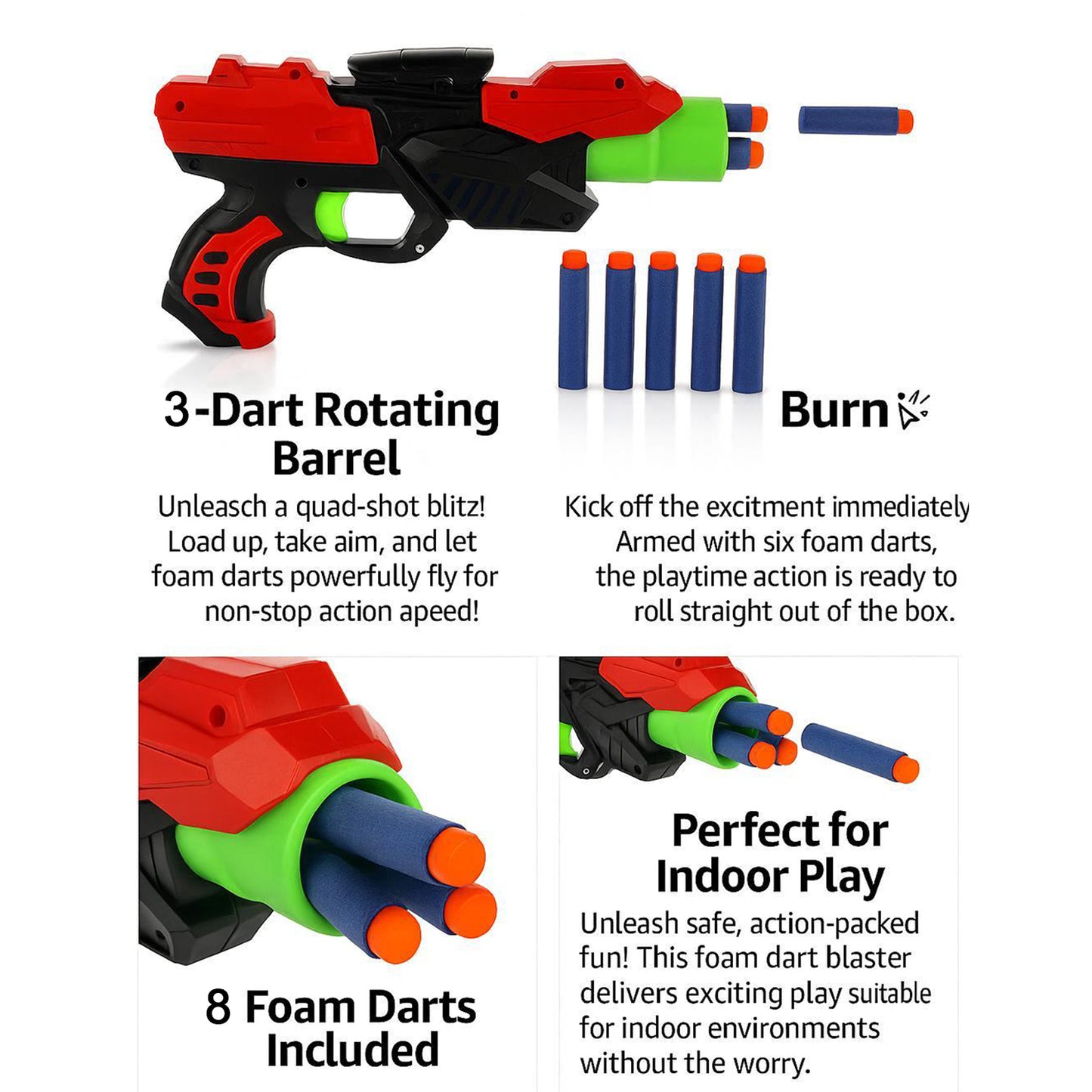 X Launcher Soft Bullet Dart Gun Toy For Kids
