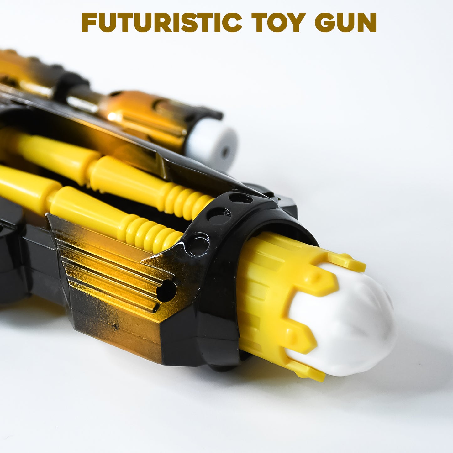 Led Laser Gun Toy Battery Operated Space Blaster With Flashing Lights Sound (1 Set)