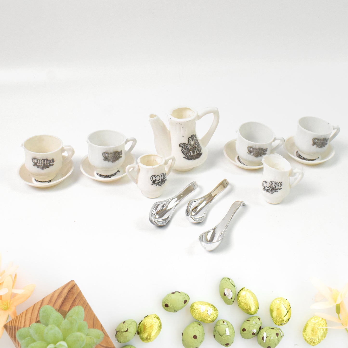 Tickles Tea Toy Set Coffee Kitchen Plastic Set Toy For Kids Boys Girls (14 Pcs)