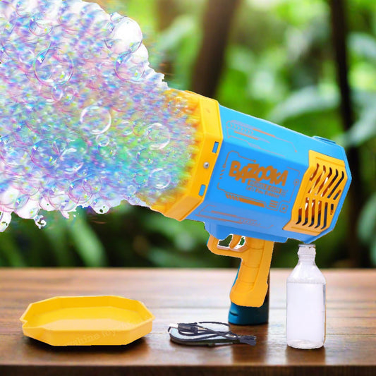 69 Holes Big Rechargeable Powerful Machine Bubble Gun Toy