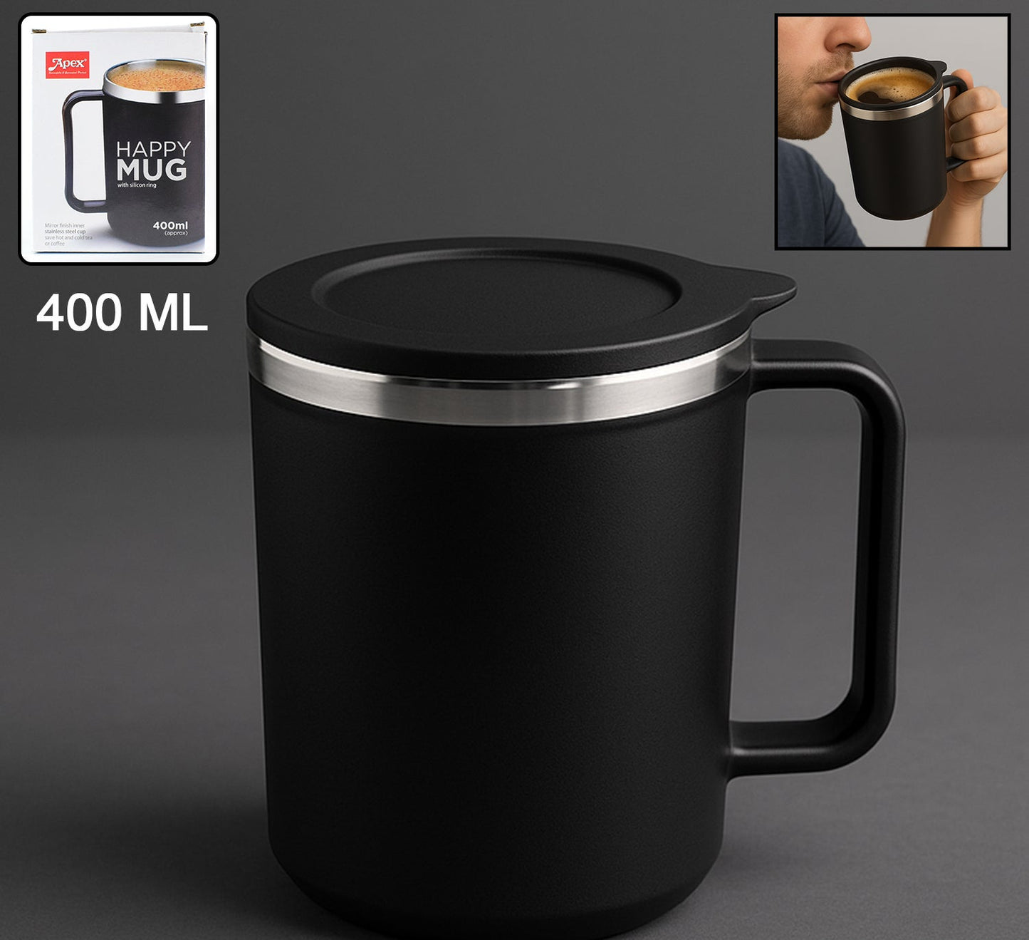 Apex Happy Mug Approx 400ml (1 Pc)