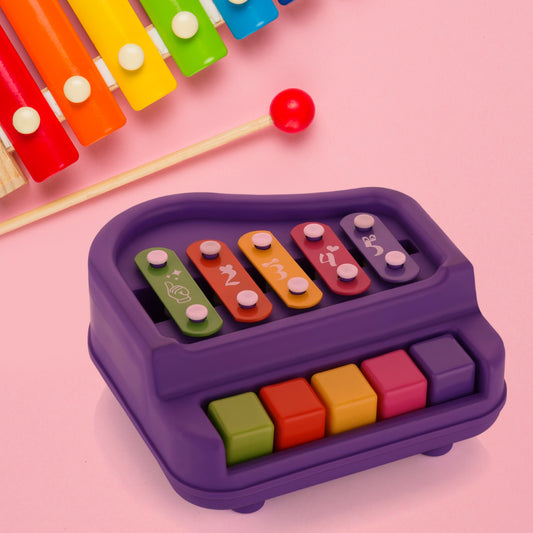 2 In 1 Baby Piano Xylophone Toy (1 Pc)