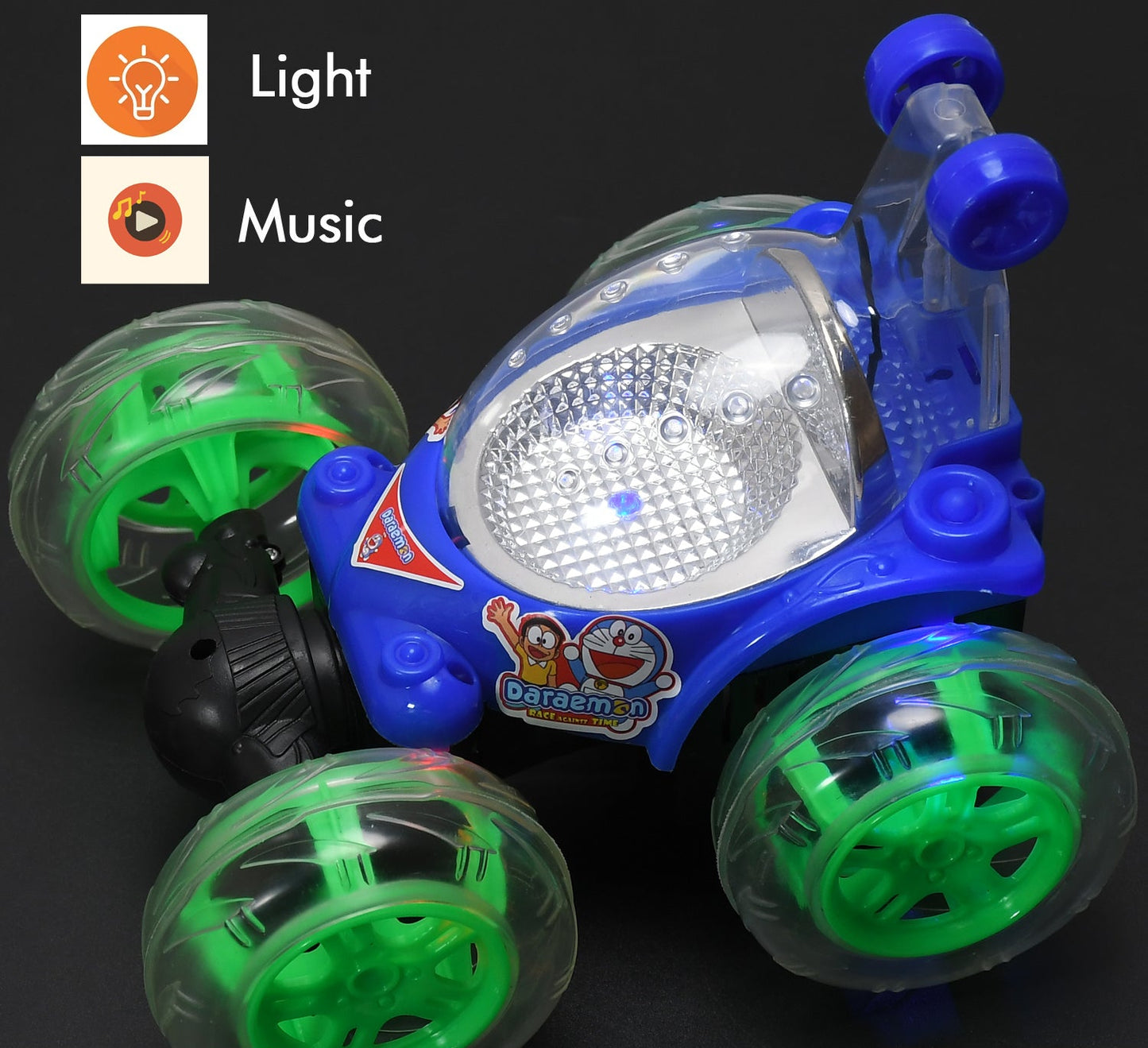 Rechargeable 360 Degree Stunt Rolling Remote Control Car