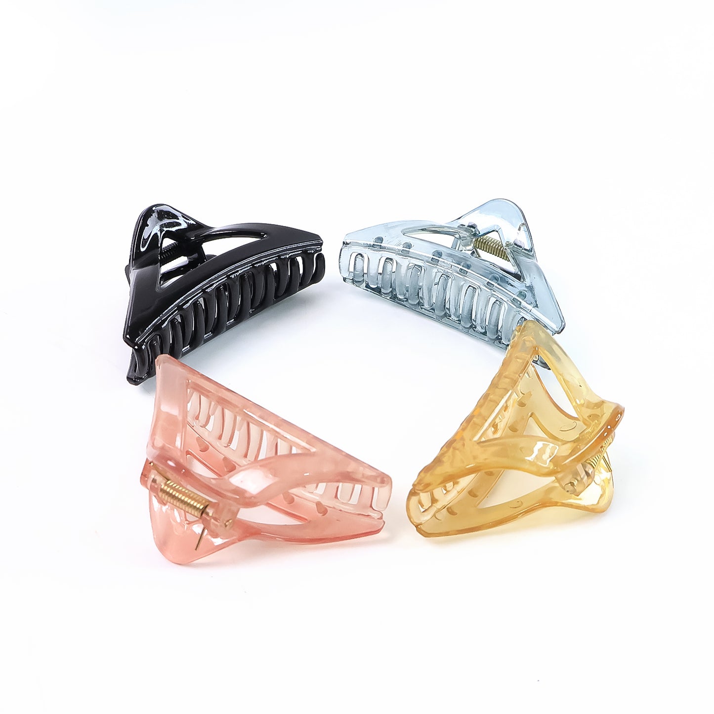 Triangle Shape Clip 12 Pc Durable Grip For Women And Girls