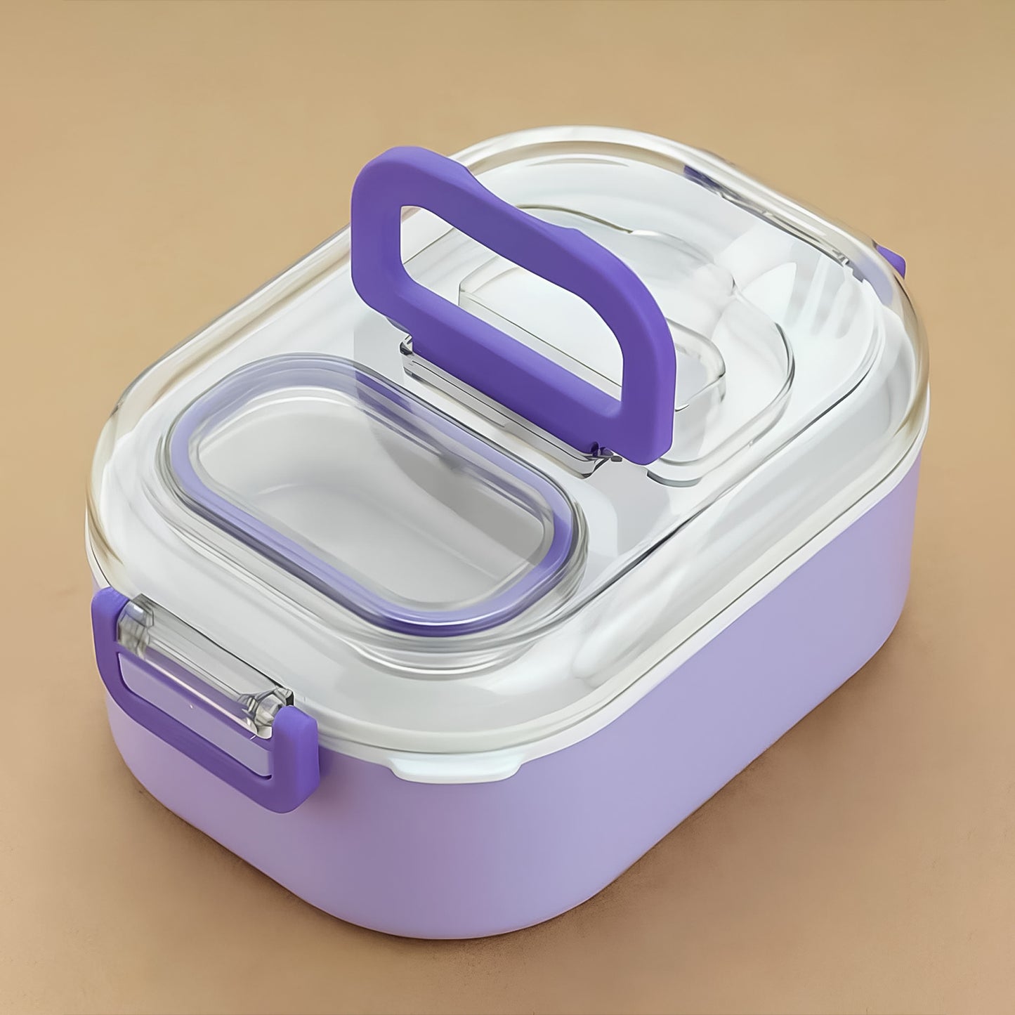 Multi-functional 1 Set Leakproof Lunch Box With Cutlery Tumbler