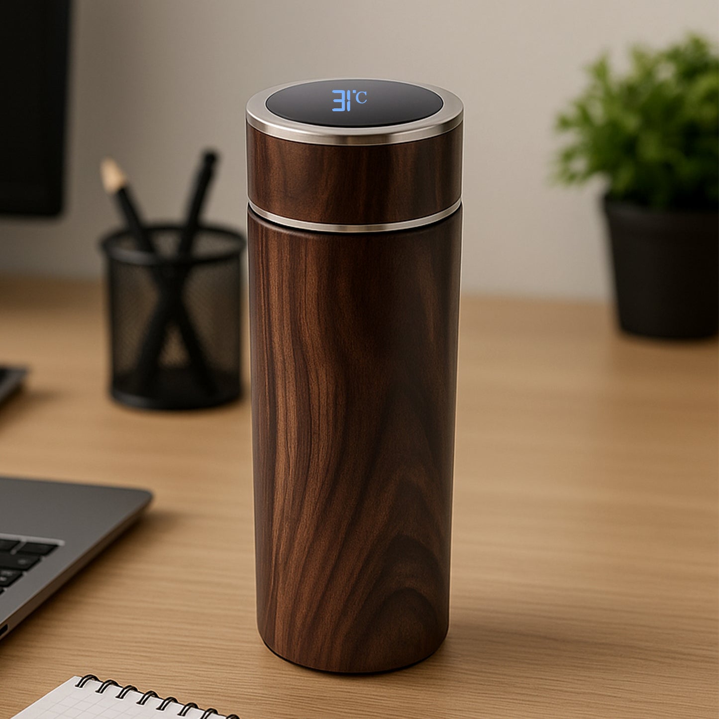 Luxury Digital Temperature Display Smart Flask 450 Ml Approx (1 Pc)