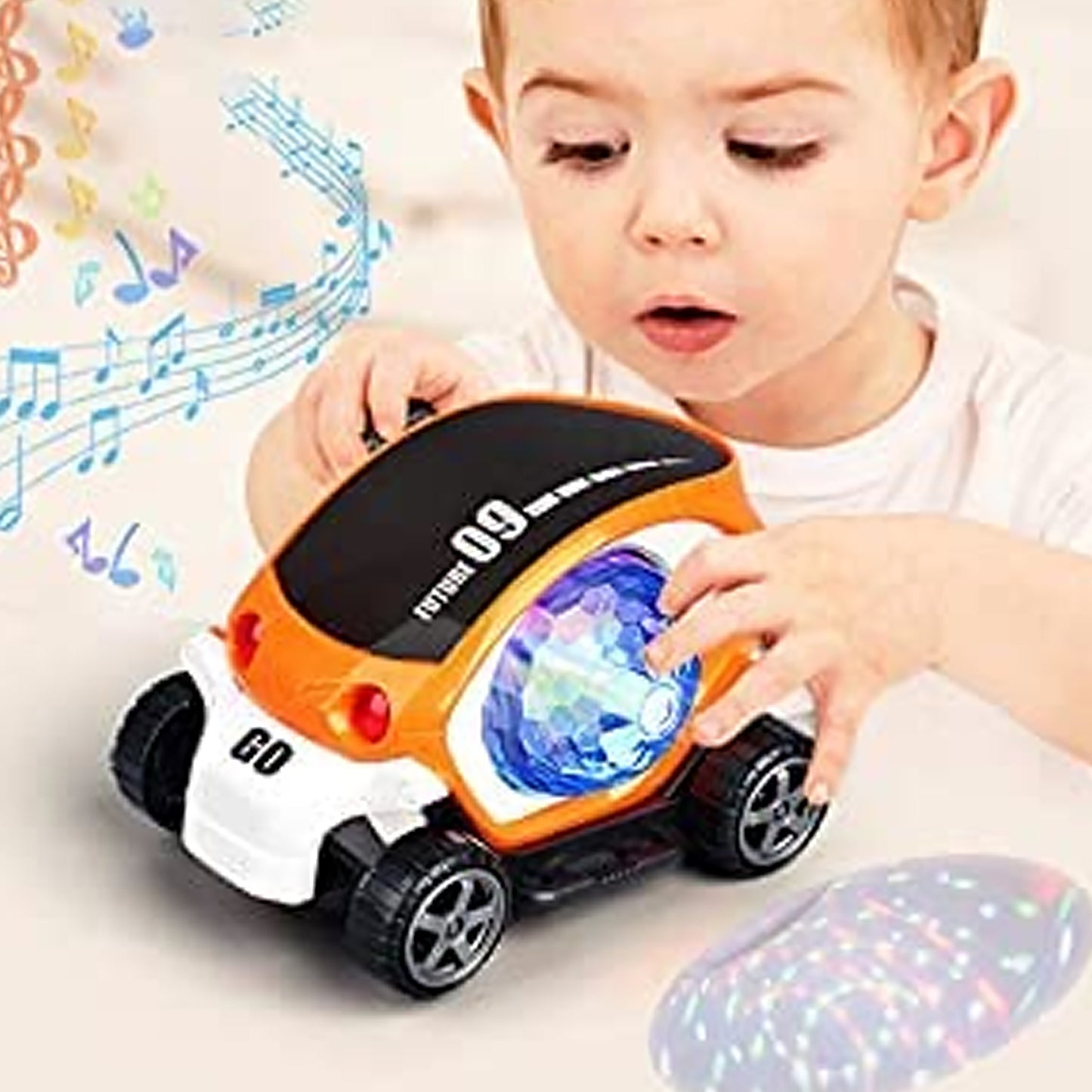 Plastic 360 Degree Rotating Stunt Car Toy For Kids