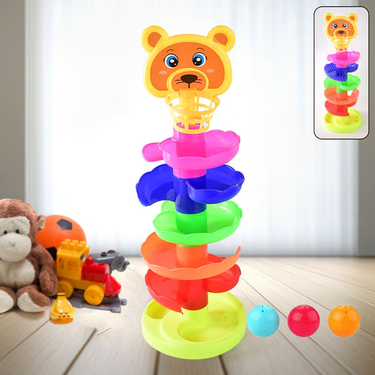 5 Layer Ball Drop And Roll Swirling Tower Educational Toy (1 Pc)