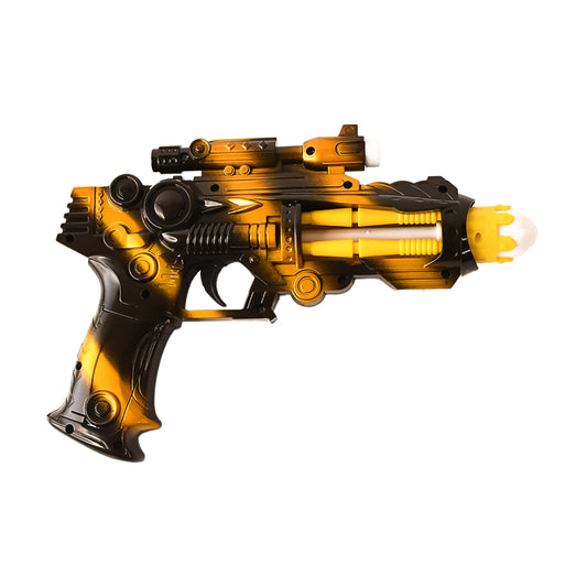 Led Laser Gun Toy Battery Operated Space Blaster With Flashing Lights Sound (1 Set)