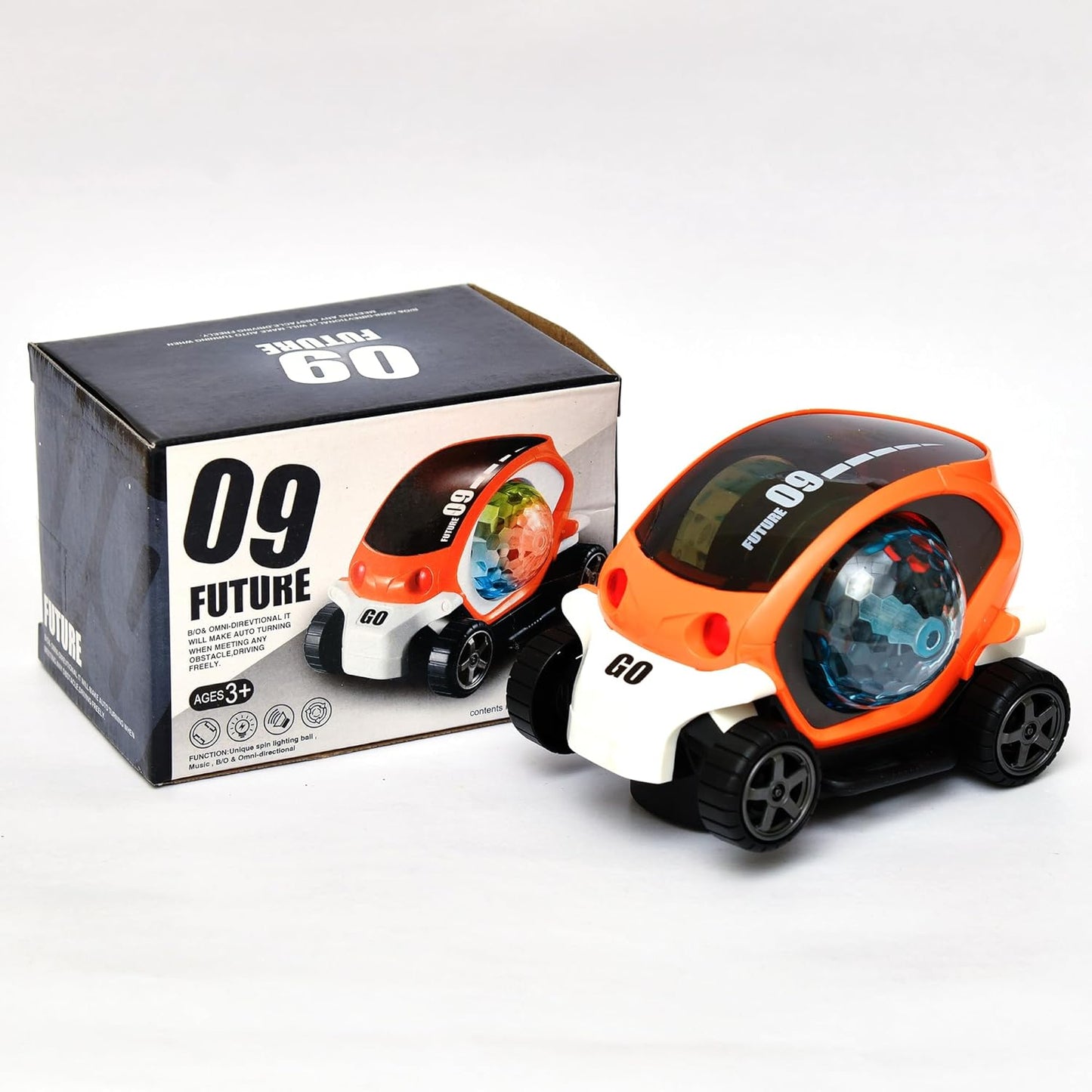 Plastic 360 Degree Rotating Stunt Car Toy For Kids