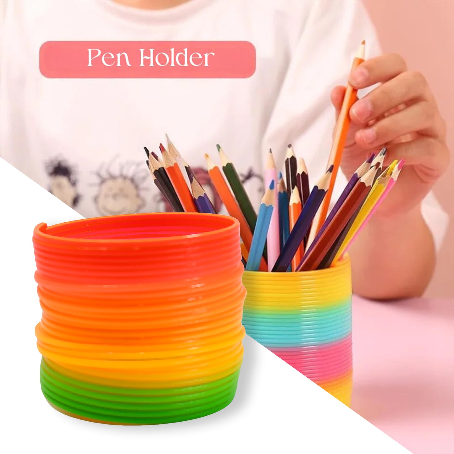Rainbow Spring Slinky ( 1 Pc )