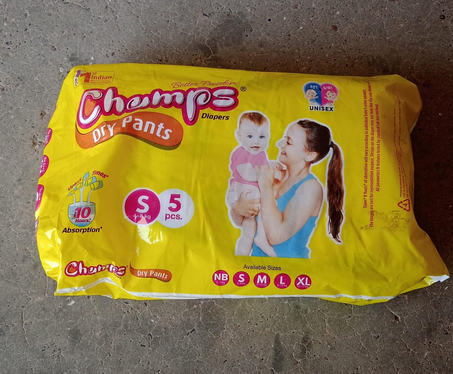 Small Champs Dry Pants Style Diaper ( S 5 Pcs )