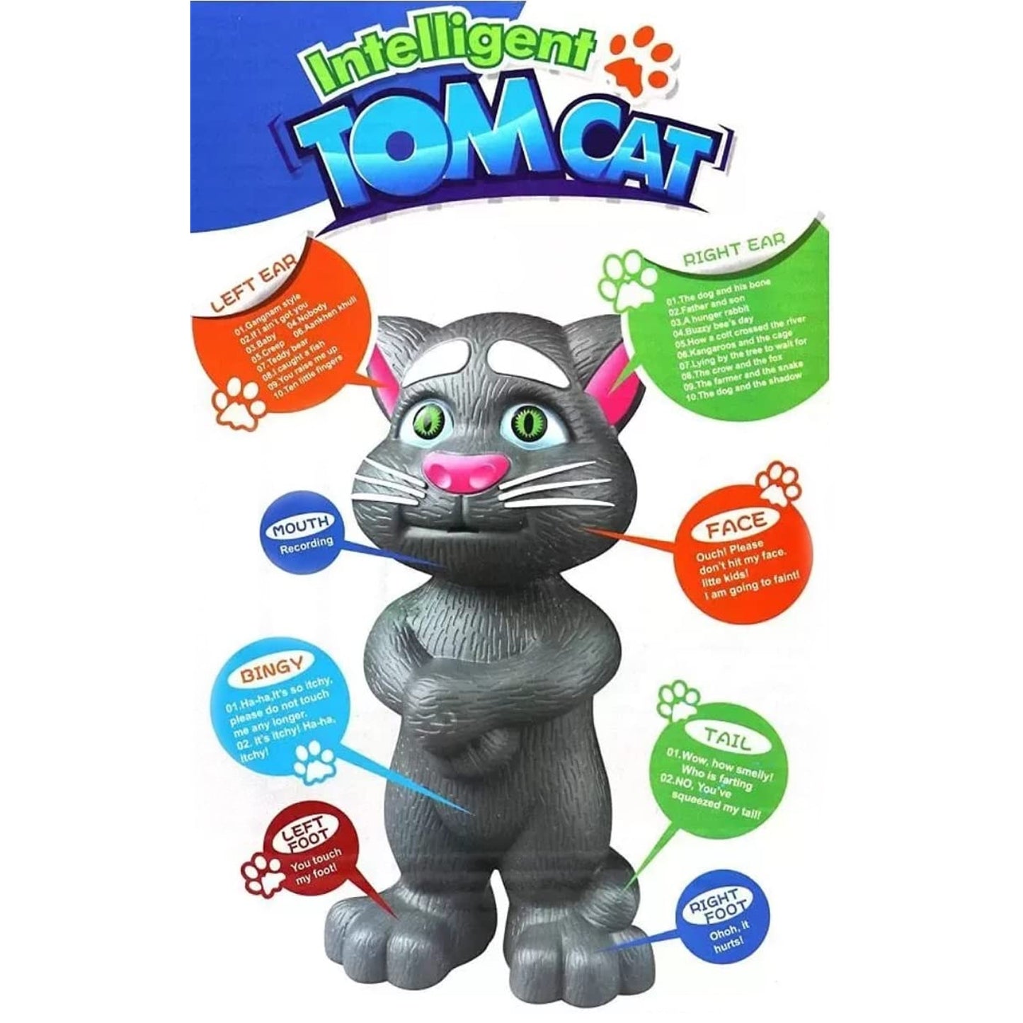Talking Mimicry Touching Tom Cat