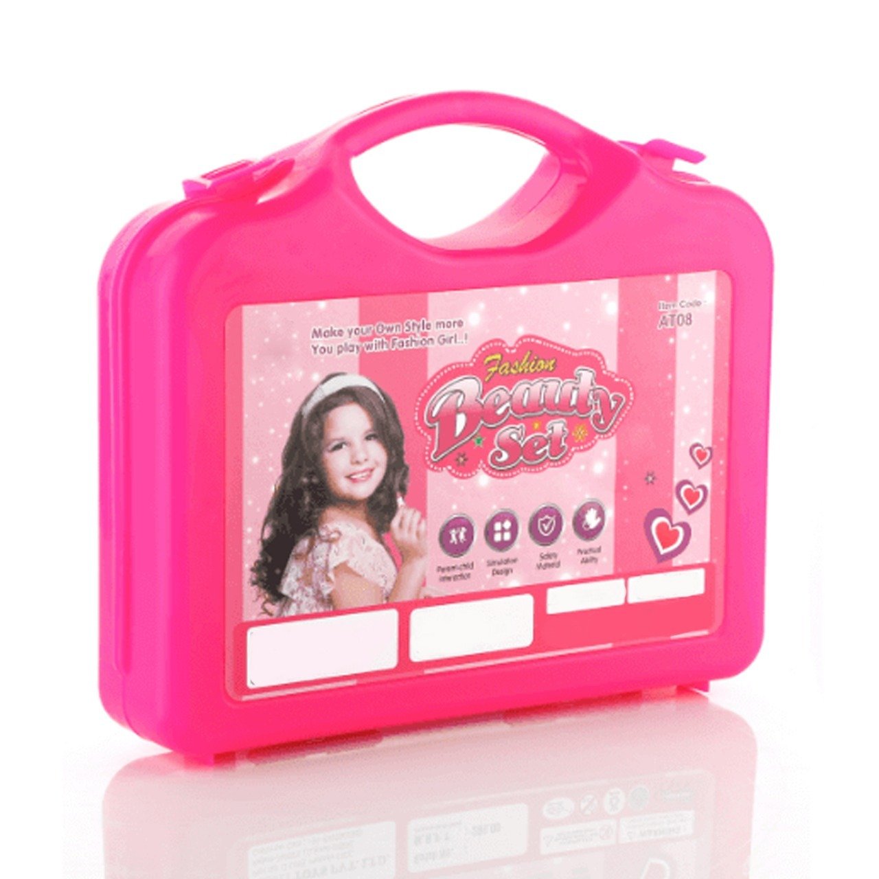 Beauty Make Up Set For Kids Girls With Fold-able Suitcase ( Multicolour )