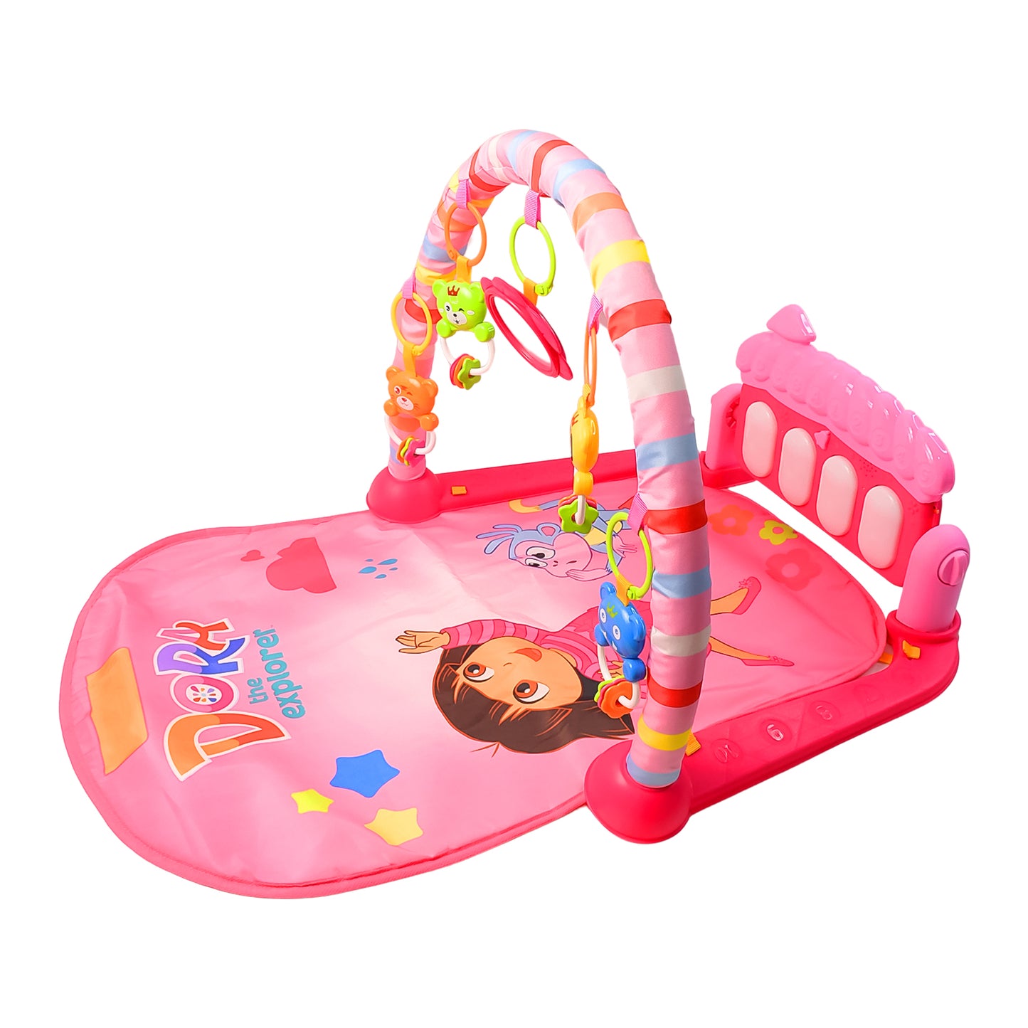 2 in 1 Baby Kick And Play Piano Gym Mat Fitness Rack (1 Set)
