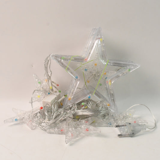 12 Stars Led Curtain String Lights (Multicolor)
