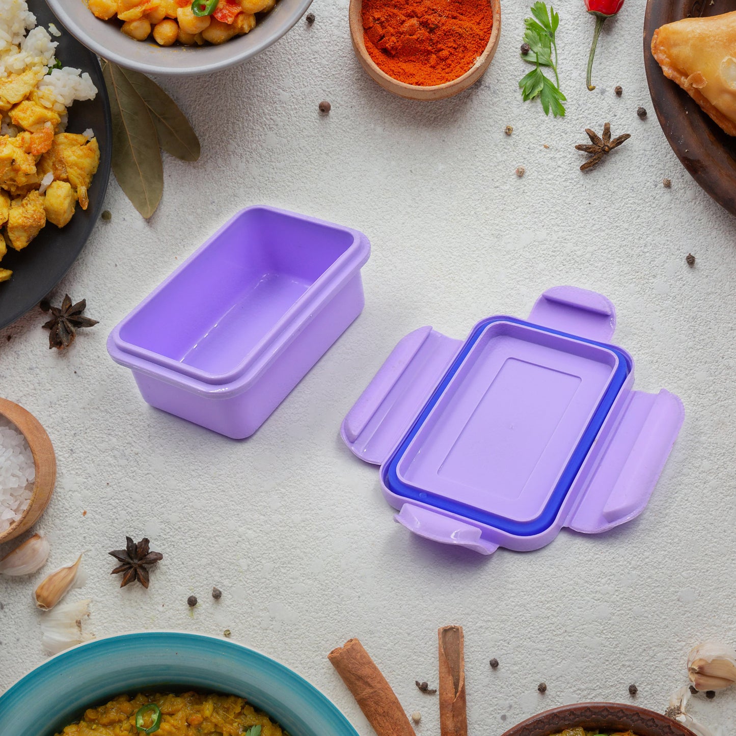 Lunch Box With Steel Plate