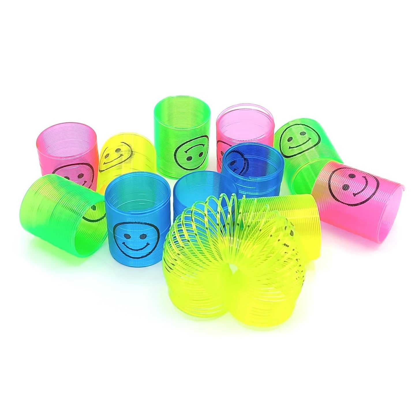 Multicolor Magic Smiley Slinkey (12 Pcs Set)