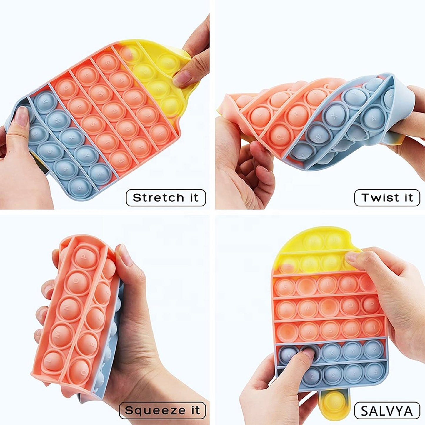 Ice Cream Candy Shape Pop Fidget Toy