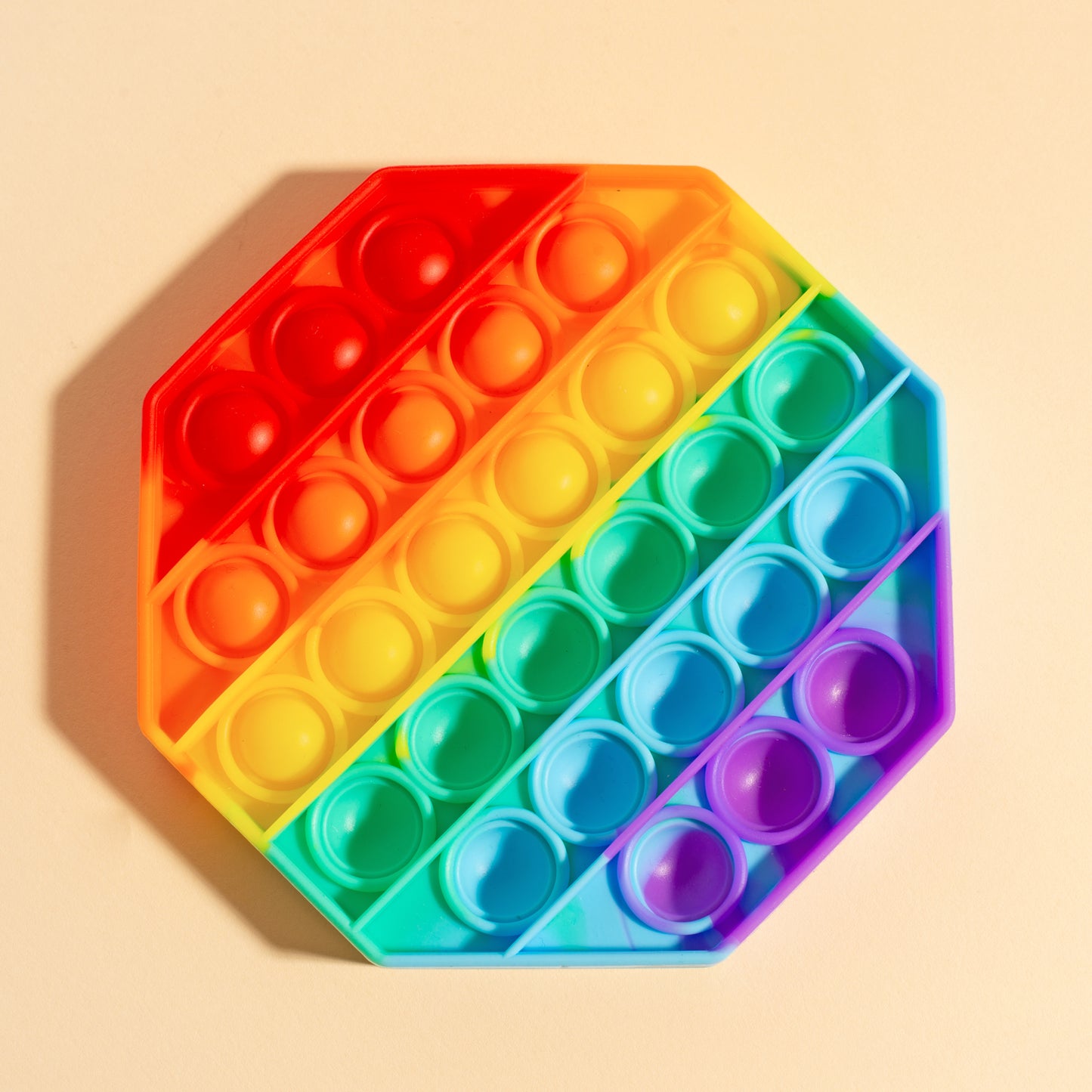 Octagon Shape Silicone Push Bubbles Toy