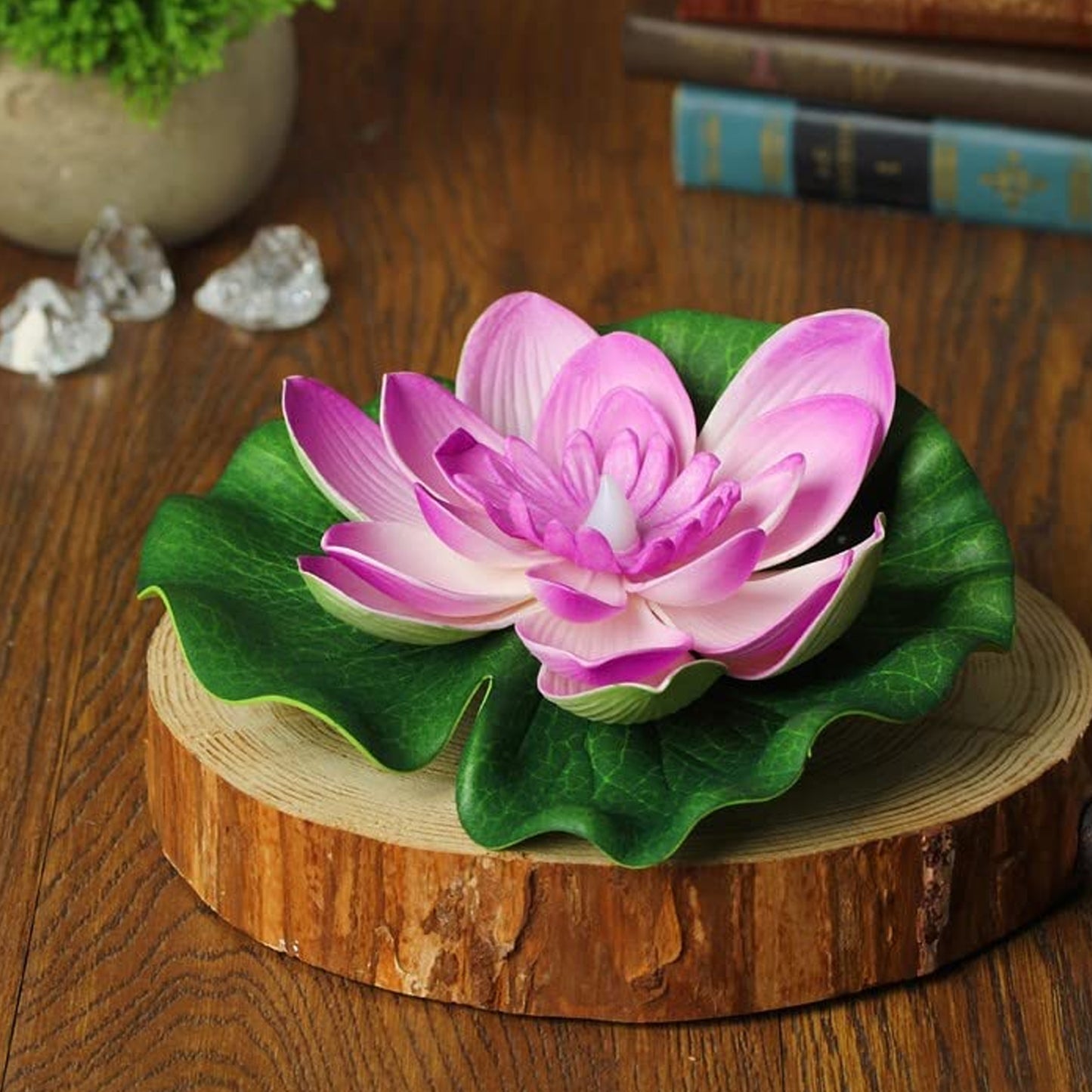 Water Floating Smokeless Candles Lotus Flowers Sensor Led Tealight