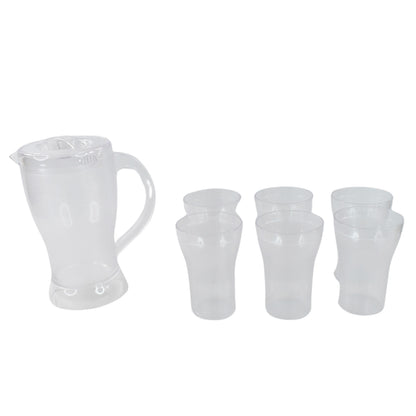 Apex Unbreakable Lemon Jug Set With 6 Glasses