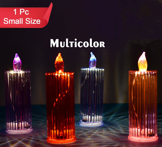 Big Simple Candles For Home Decoration Crystal Candle Lights (Multicolor)