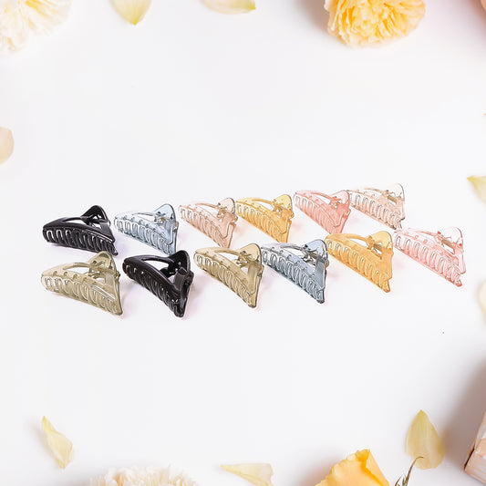 Triangle Shape  Clip  12 Pc Durable Grip For Women And Girls