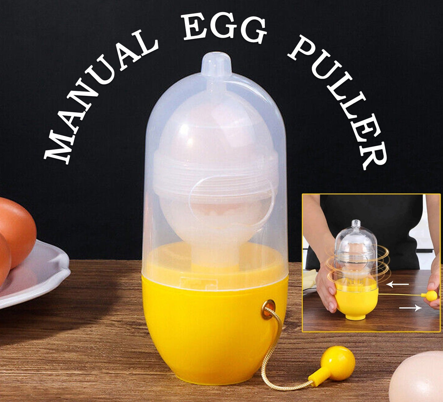 Manual Egg Puller Scrambler