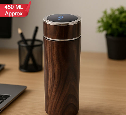 Luxury Digital Temperature Display Smart Flask  450 Ml Approx (1 Pc)