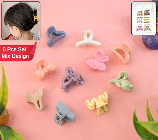 Hair Clips For Girls Kids Hair Accessories (6 Pcs Set)
