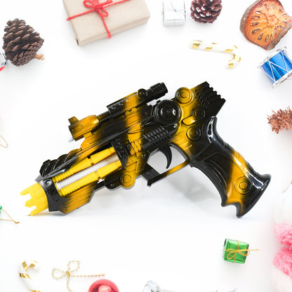 Led Laser Gun Toy  Battery Operated Space Blaster With Flashing Lights  Sound (1 Set)