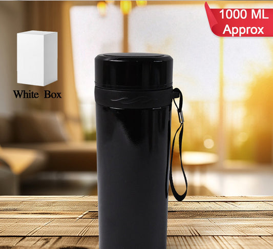 Stainless Steel Vacuum Thermos Flask Bottle (1000ml Approx  1 Pc)