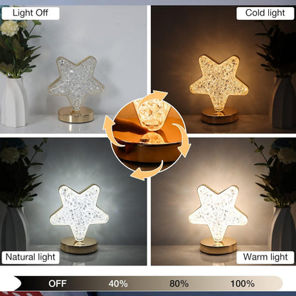 Star Shape Crystal Diamond Lamp (1 Pc )