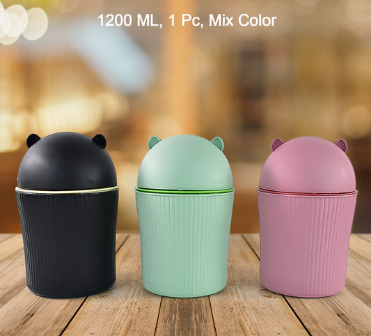 Apex Mini Tabletop Dustbin (1 Pc  1200 Ml  Mix Color)