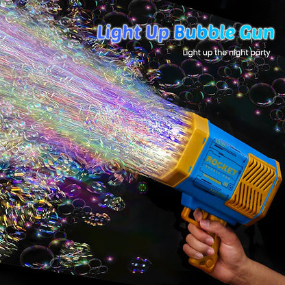 69 Holes Big Rechargeable Powerful Machine Bubble Gun Toy