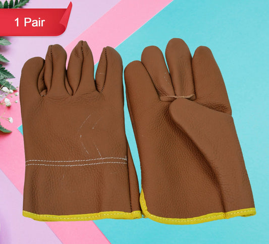 Gloves Gardening Gloves For Men Women Leather Gloves Heavy Duty Gloves (1 Pair)