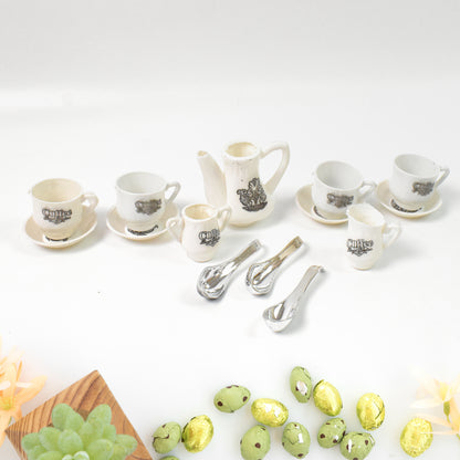 Tickles Tea Toy Set  Coffee Kitchen Plastic Set Toy For Kids Boys  Girls (14 Pcs)