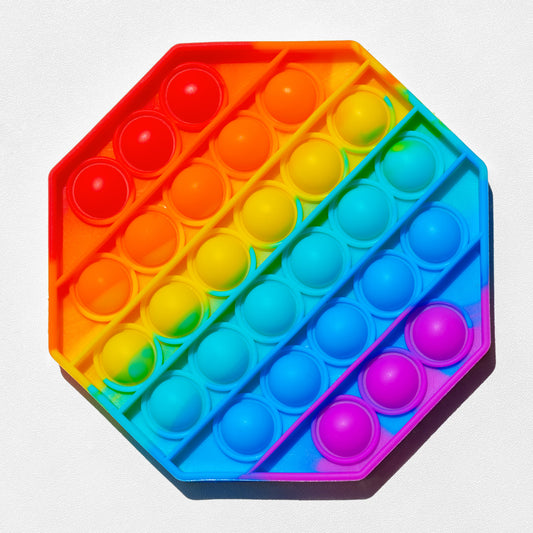 Octagon Shape Silicone Push Bubbles Toy