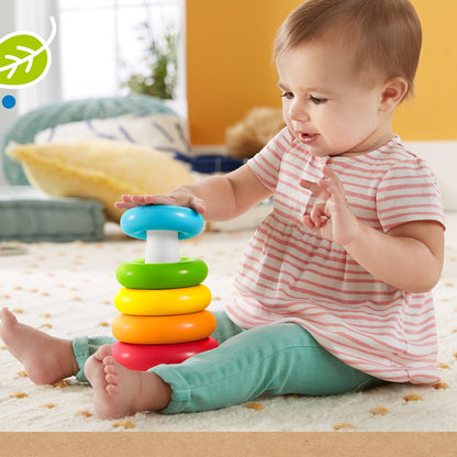 Plastic Baby Kids Teddy Stacking Ring Jumbo Stack Up Educational Toy ( 7pc )