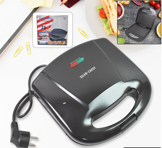 Sandwich Maker Makes Sandwich Non-stick Plates Easy To Use With Indicator Lights