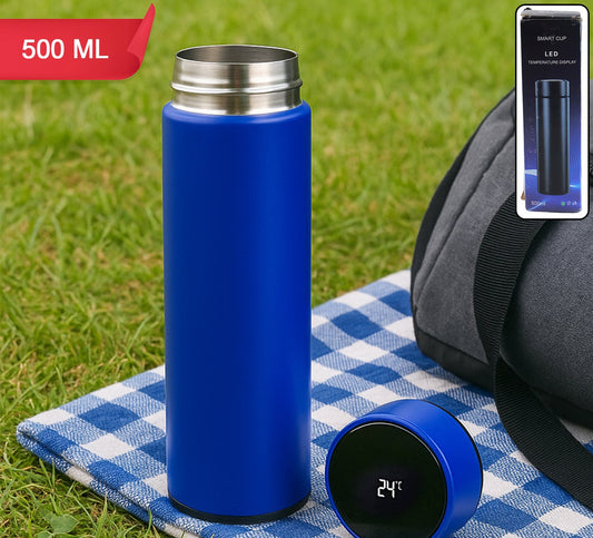 Blue Vacuum Insulated Water Bottle (1 Pc  500ml)